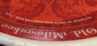 Three Vintage 1960’s Beer Trays Schlitz Old Milwaukee Miller High Life 5