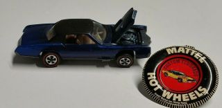 Vintage Hot Wheels Redline 1968 Mattel Custom Eldorado Car Usa