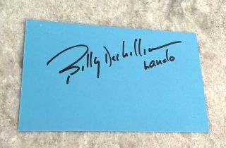 Billy Dee Williams Actor Vintage Signed Autograph 3x5 Index Card Star Wars Lando