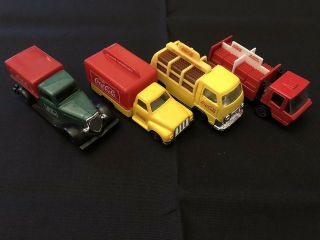 Coca Cola Vintage Looking Set Of 4 Promotional Cars Bolivia Late 1980 
