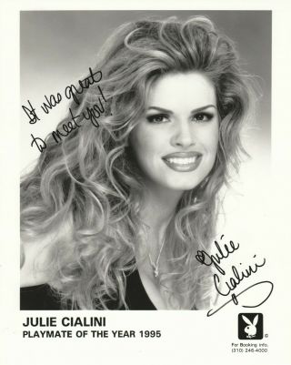 Julie Cialini Playboy Playmate Signed Autographed 8x10 Headshot Pmoy Promo