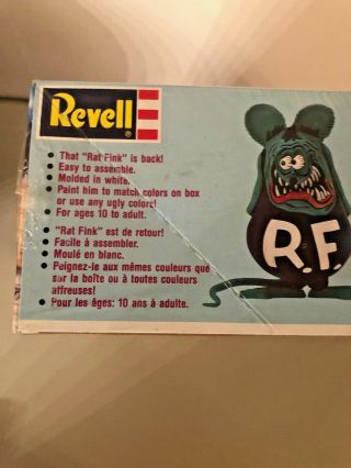 Rare Rat fink Plastic model kit by Revell Ed 
