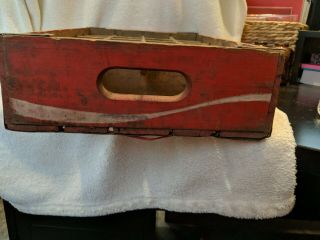 Vintage 1970 COCA - COLA 24 Bottle Wood Crate Chattanooga TN collectible 7