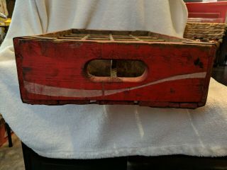 Vintage 1970 COCA - COLA 24 Bottle Wood Crate Chattanooga TN collectible 8