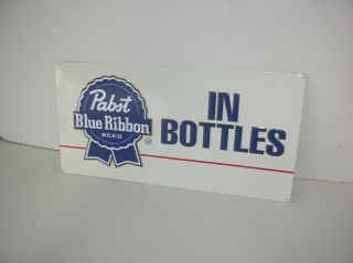 8 - 16 “pabst Blue Ribbon Bottled Beer " Metal Sign Old Stock