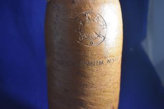 1877 German Clay Stoneware Bottle for Herzogthum Nassau Mineral Water / Selters 2