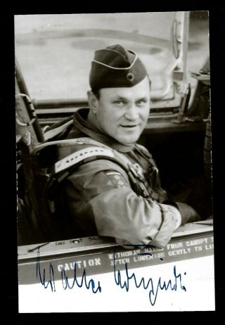 Walter Krupinski,  Wwii Luftwaffe Fighter Ace,  Signed Photo