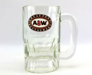 Vintage A&w Great Food Restaurant Root Beer Glass Stein Cup Mug (c1971 - 1995)