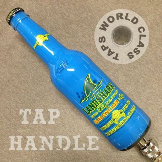 Blue Landshark Beer Tap Handle Marker Art Beach Pool Bar Surf Ocean