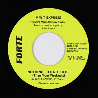 Crossover Soul 45 - M - W - T Express - Nothing I 