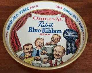 Vintage Pabst Blue Ribbon Beer Pbr Barbershop Quartet Tray,  P - 923