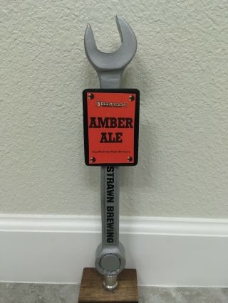 Beer Tap Handle Strawn Brewing Amber Ale Beer Tap Handle Rare Figural Tap Handle
