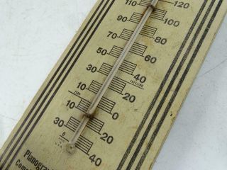 Antique Advertising Thermometer Sign Schellin Letter Service Milwaukee WI Vtg 3