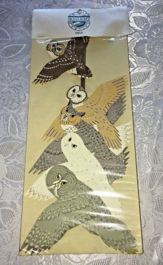 Vintage Skyflight Mobile Owls Nip 1992 Great Gray Snowy Great Horned Owls