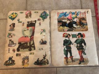 2 - Antique Victorian Double - Sided Scrapbook Pages - 5