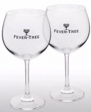 4 X Fever Tree Dartington Made Gin Glas Ce Bar Valentines Gift