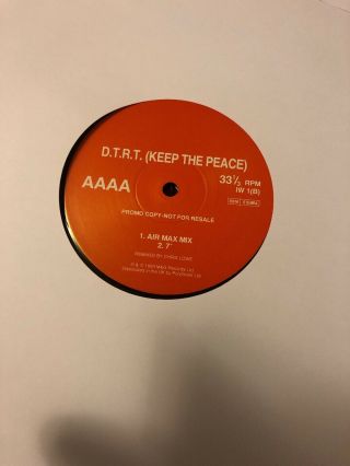 Ian Wright - DTRT - Do The Right Thing Keep The Peace 12” Promo Pet Shop Boys 4