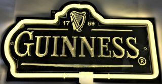 Guinness 1759 3d Neon Bar Sign (real Neon)
