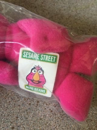 SESAME STREET Telly Monster Mini Beans KELLOGGS Plush Doll Toy 1999 3