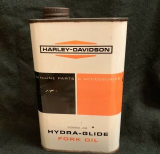 Vintage Harley Davidson Hydra - Glide Fork Oil Can 99880 - 49