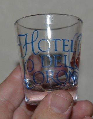 Vintage Hotel Del Coronado Hilton California Ca Shot Glass Minty Rare