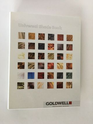 Goldwell Cosmetics Germany Universal Shade Binder Book Hair Color Swatch 2001