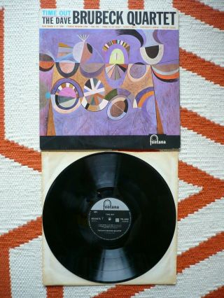 The Dave Brubeck Quartet Time Out Vinyl Uk 1959 Fontana Mono 1st Press 1l/ 2l Lp