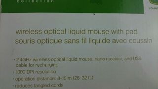 John Deere Liquid Optical mouse with pad 5