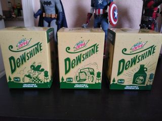 Rare Dewshine Limited Edition Mason Jars,  Full Set.  .