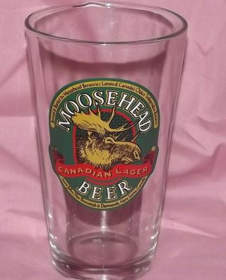 Moosehead Beer Glass Canadian Lager Pint Glass