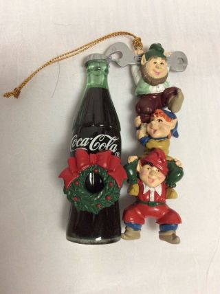 5 Coca Cola Bottling Collectible hanging Christmas ornaments 6