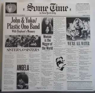 John Lennon Some Time In York City - Uk 2 - Lp - The Beatles Plastic Ono Band