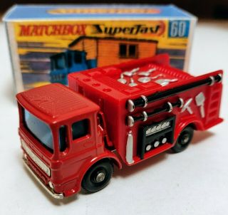 Matchbox Lesney 60 Leyland Fire Truck 1966 Custom/crafted Box