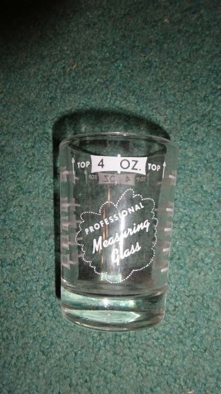 4 Oz Bar And Kitchen Professional Measuring Glass Shot Glass Jigger