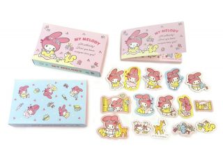 Sanrio My Melody Memo Note Pad With 45pcs Stickers Set Registered