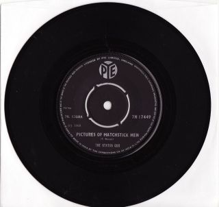Status Quo - Pictures Of Matchstick Men Megarare 1968 Indian Single Release Ex -