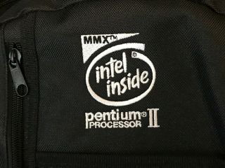 Vintage Intel Pentium II Processor MMX Bunny People Kids Backpack 4