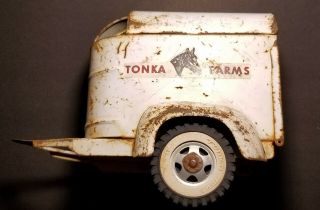 Vintage Tonka Farms Pressed - Steel Horse Trailer