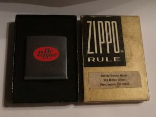 Vintage Zippo Dr.  Pepper Measuring Tape / Rule Soda Advertising - Huntingdon Pa