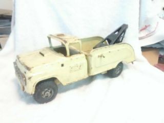 Vintage Buddy L Pressed Steel Tow Truck Wrecker For Restore Or Parts