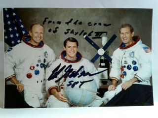 Edward Gibson Hand Signed Autograph 4x6 Photo - Nasa Astronaut - Skylab 4 Inscrt