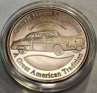 1950 Oldsmobile 88 - Deluxe Holiday Coupe - 1oz.  999 Fine Silver Round - Gm