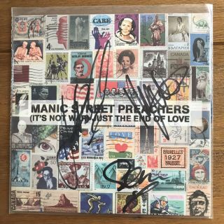 Manic Street Preachers - It’s Not War Just The End Of Love 7” Vinyl Signed