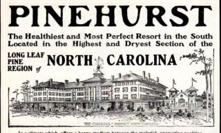 1902 Ad Vintage Pinehurst Nc Carolina Hotel Golf Courses Southern Railway Train
