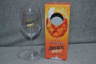 Aperol Spritz Large Balloon Glass Bowl Goblet Gift Collectable