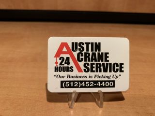 Austin Crane Service Union Hardhat Operating Engineers Oilfield Sticker