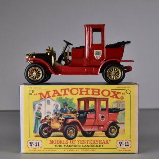 Lesney Matchbox Y - 11 Models Of Yesteryear 1912 Packard Landaulet Car