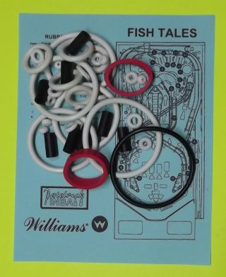 1992 Williams Fish Tales Pinball Rubber Ring Kit Ft