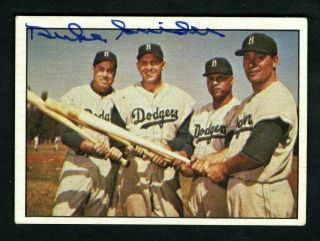 Duke Snider Dodgers Signed Autographed Baseball Card 1979 Tcma Vg - Ex No Creases