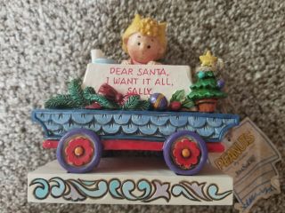 Jim Shore Enesco PEANUTS Deluxe Holiday Train Set Sally,  Lucy,  Snoopy 3